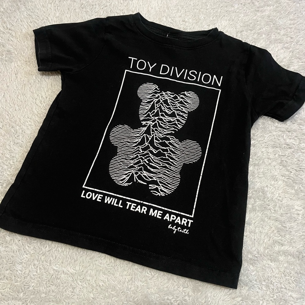 Toy Division Shirt – Joy Division Inspired “Love Will Tear Me Apart Child’s sz 4